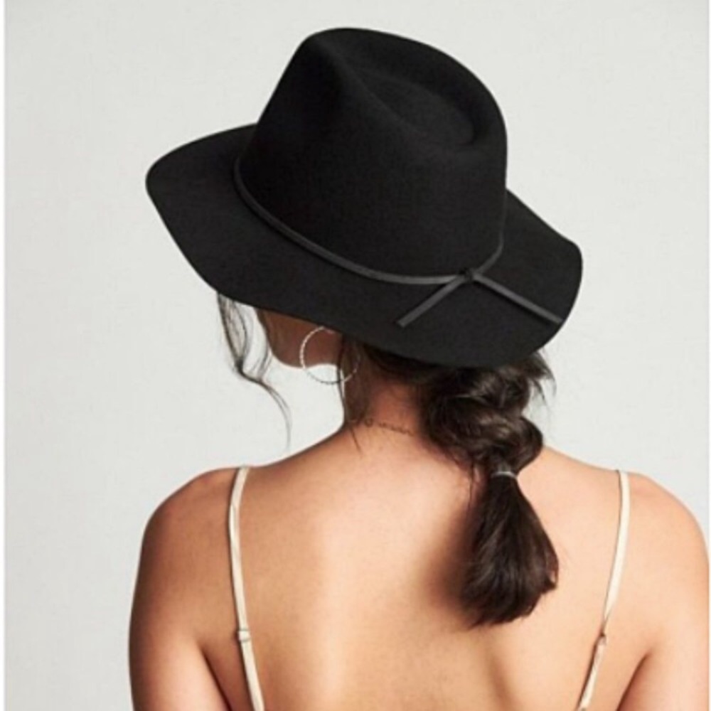 Brixton Wesley Felted Wool Fedora Black Hat